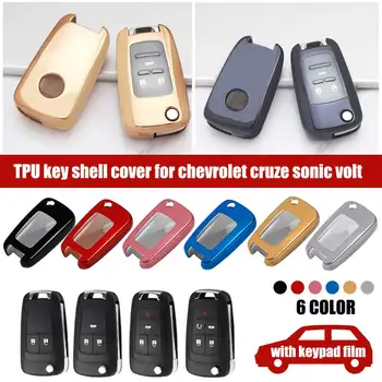 

TPU Car Remote Key Case Fob Cover with Protective Film For Chevrolet for Cheyenne/Express/Silverado/Cruze/Spark/Suburban