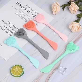 

Facial Cleanser Brush Face Cleaning Washing Brush Cap Soft Bristle Scrub Plastic Non-electric Cleansing Brush Skin Care