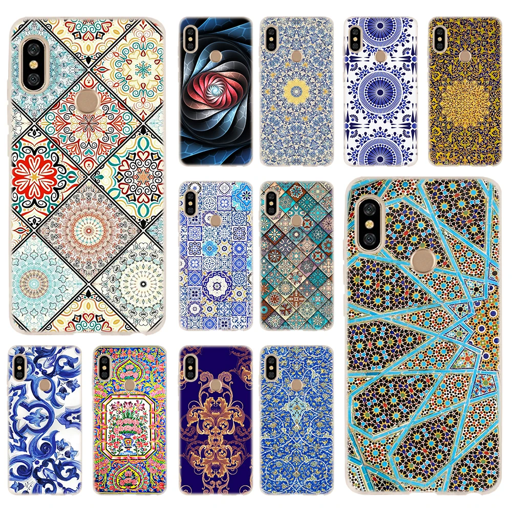 

Soft TPU Case Cover For Coque Xiaomi Redmi 4X 4A 6A 7a Y3 K20 5 Plus Note 8 7 6 5 Pro Persian art