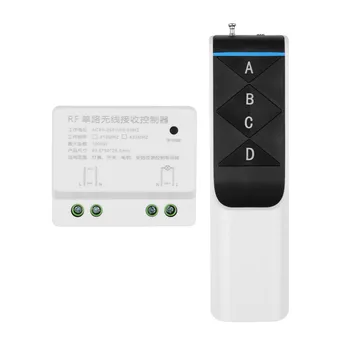 

AC 110 V 220 V DC 24V 1 CH 10A Remote Control Switch Receiver Wireless RF White Black 3000M Long Distance Transmitter 433MHZ
