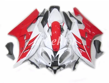 

New Style ABS Injection Mold motorcycle Fairings Fit For YAMAHA YZF-R6-600 2006-2007 06 07 Bodywork Set Custom Red white cool