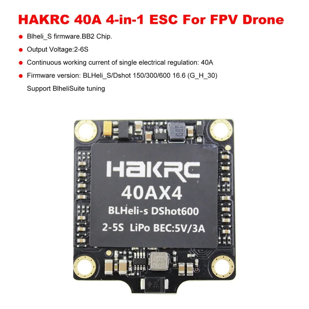 40A 4-в-1 BLHELI_S ESC мини F3 F4 платформа управления полетом встроенный барометр OSD 20x20 мм бесщеточный Поддержка 4S для радиоуправляемого летательного аппарата FPV