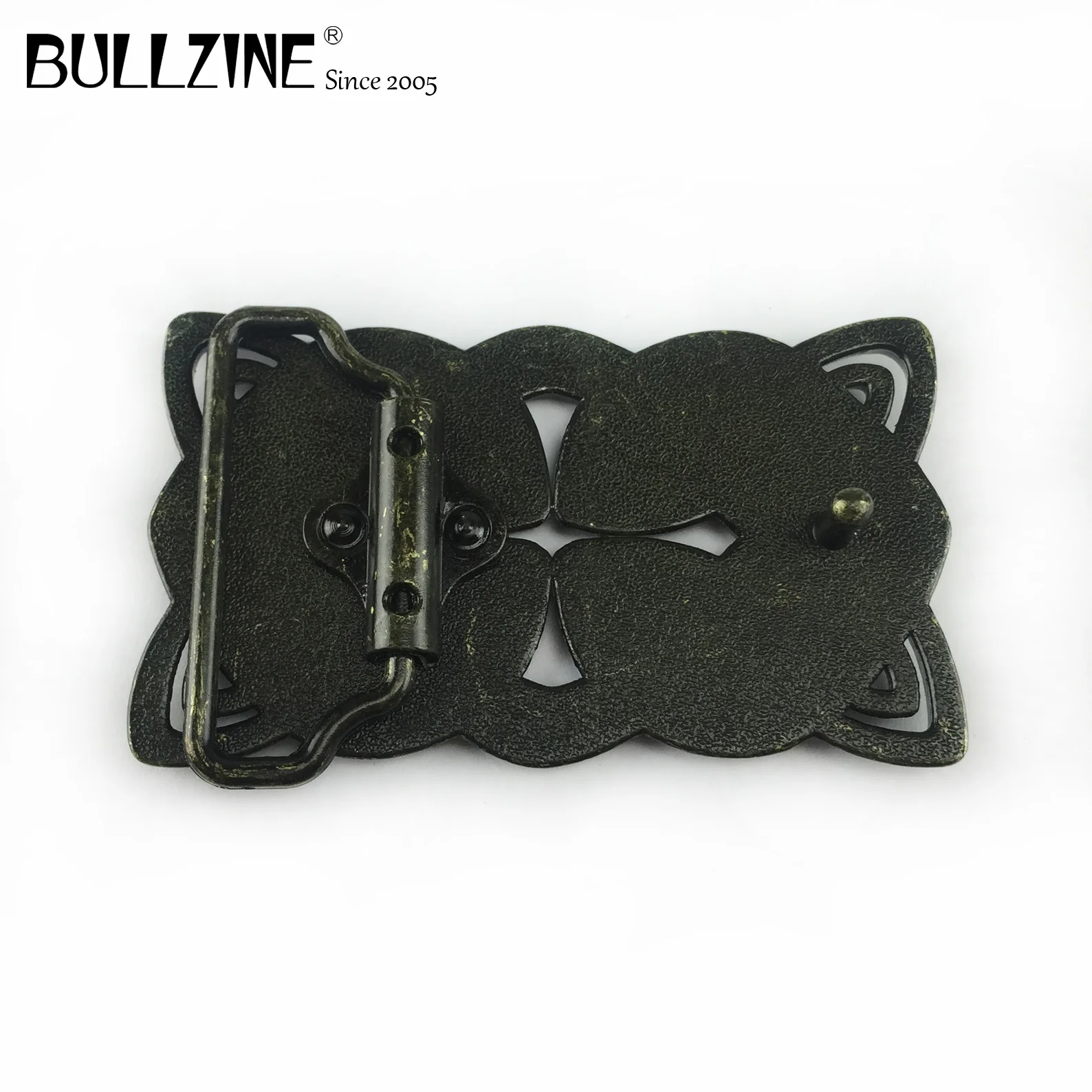Ковбойский ремень с пряжкой Bullzine из цинкового сплава 2 цвета в наличии для