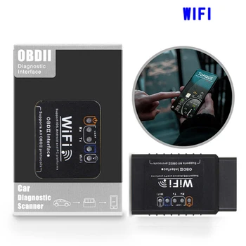 ELM327 V1.5 Wifi OBD2 сканер V1.5 Elm 327 автоматический диагностический инструмент OBDII для IOS Android Symbian считыватель кодов Windows ELM327 V1.5 Wifi OBD2 сканер V1.5 Elm 327 автоматический диагностический инструмент OBDII для IOS Android Symbian считыватель кодов Windows