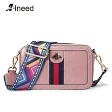 ALNEED сумка для женщин маленькая сумка с клапаном роскошный дизайн женские сумки Большая вместительная сумка почтальон цветная сумка через плечо