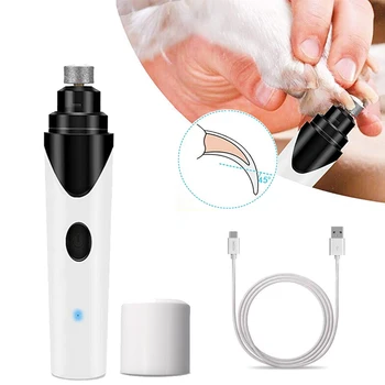 

Rechargeable USB Dog Nail Clippers Quiet Electric Dog Cat Paws Nail Grinder Dog Cat Paws Nail Grooming Tools Dropshipping