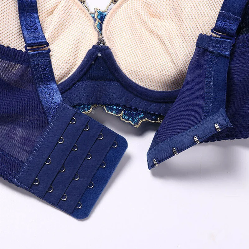 Bras Sexy Embroidered Side Support Push Up Bra Womens Padded Fashion Lady  Underwire Deep V Underwear From Hongzhang, $38.54