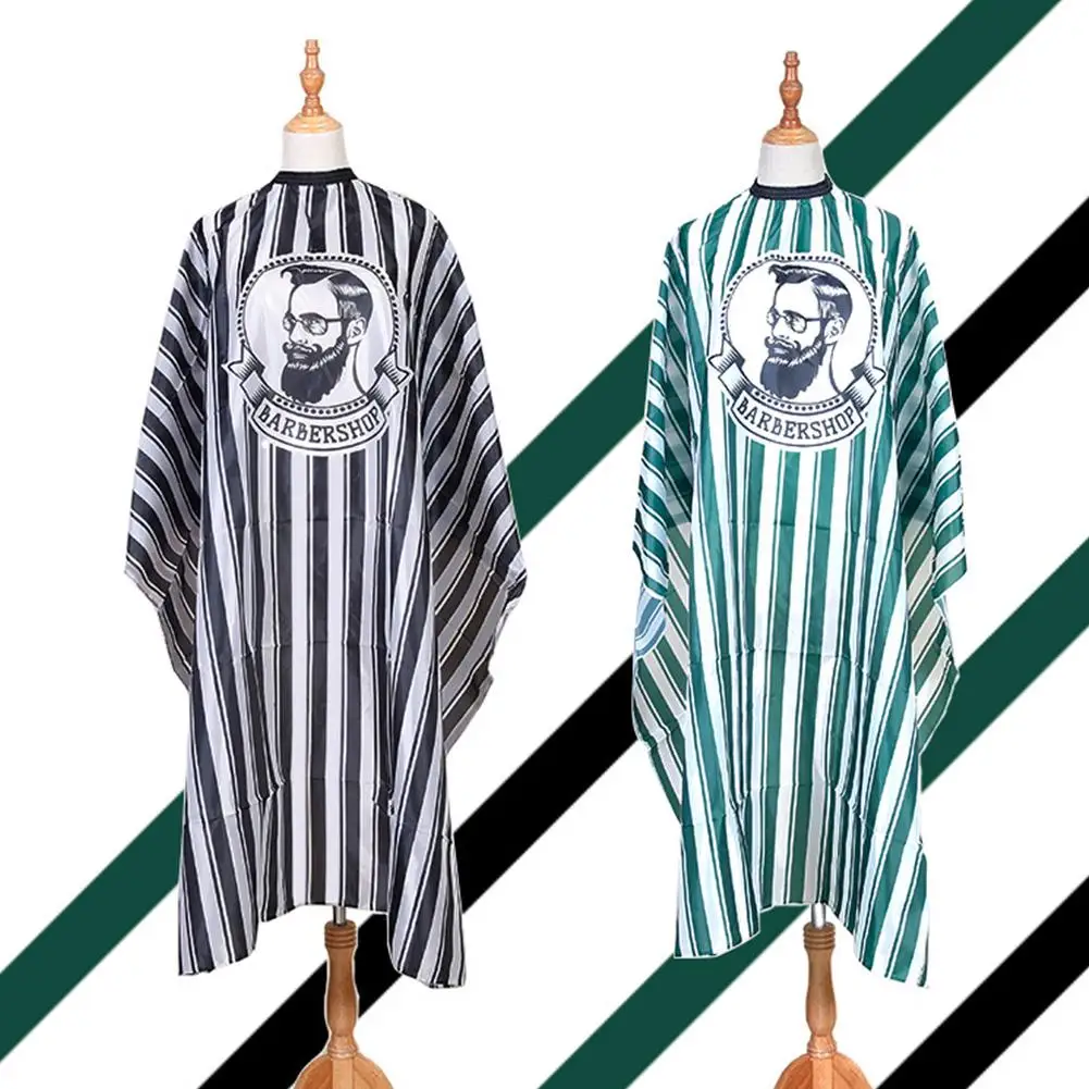 

Hairdressing Cloth Striped Color Printing Pattern Apron For Salon Barber Cape Hairdressing Hairdresser Apron Haircut Capes