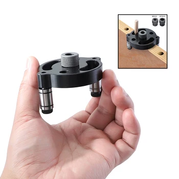 

Woodworking Pocket Hole Jig 6/8/10mm Self-centering Vertical Doweling Jig Drill Guide For Locator Hole Puncher Carpentry DIY