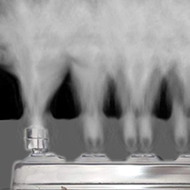 10 Head Fog Machine Mist Maker Industrial Humidifier Ultrasonic Spray Water Fountain Pond Atomizer Without Power Supply