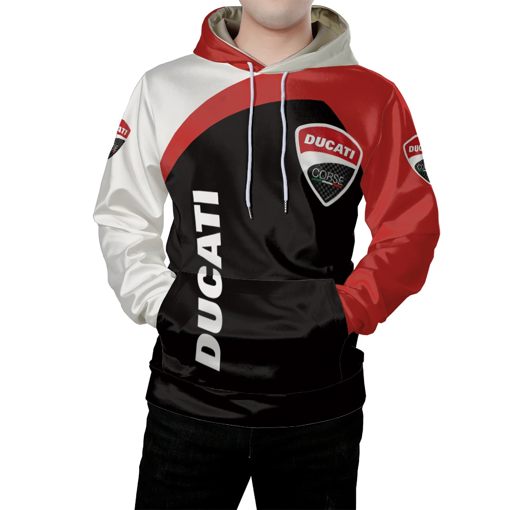 

Ducati hoodie 3 D printed motocycle fan clothes for autumn summer moto riding sun wind protect