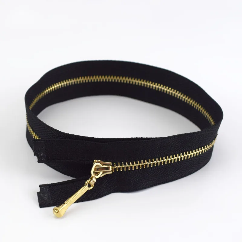 2/5pcs Meetee 40-70CM 3# Open-End Auto Lock Metal Zippers for Sewing Clothes Bags Purse Shoes Craft Accessories Supplies ZA046 - Цвет: Черный