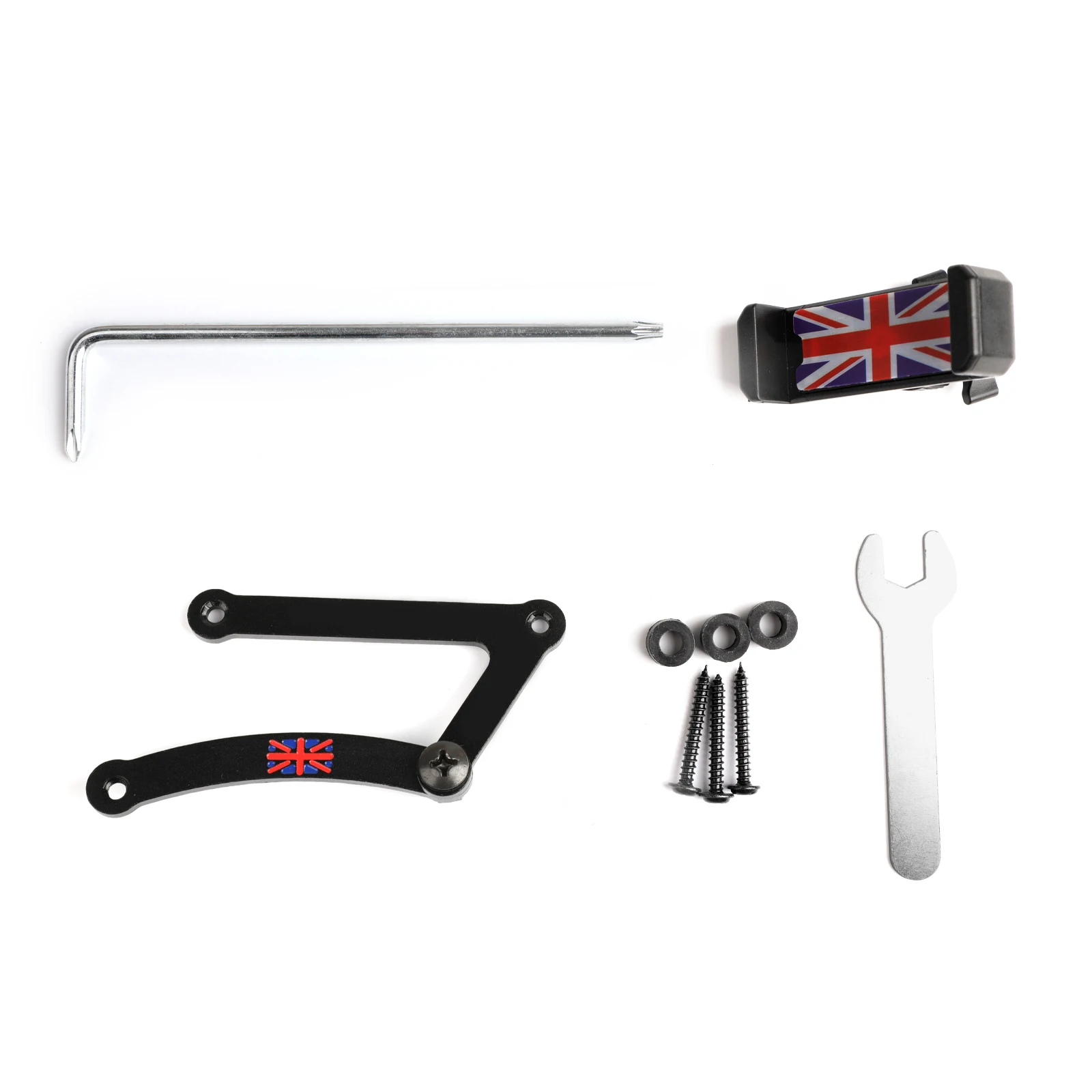 Areyourshop Union Jack автомобильное крепление сотового телефона складной держатель для Mini Cooper R55 R56 F54 F55 Автомобильный держатель для мобильного телефона набор автозапчастей