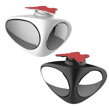 

2 in 1 Car Convex mirror & Blind Spot Mirror Wide Angle Mirror 360 Rotation Adjustable Rear View Mirror View front wheel
