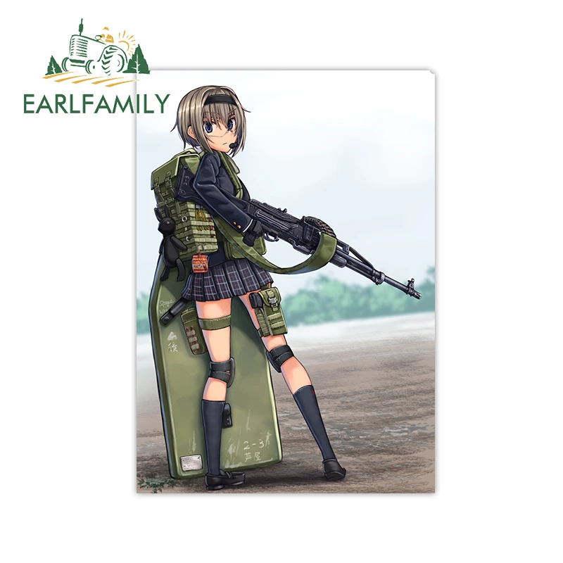 Earlfamily 13cm X 9 2cm For Gun Girl Decal Anime Waterproof Motorcycle Rv Van Decoration Camper Scratch Proof Car Stickers Car Stickers Aliexpress