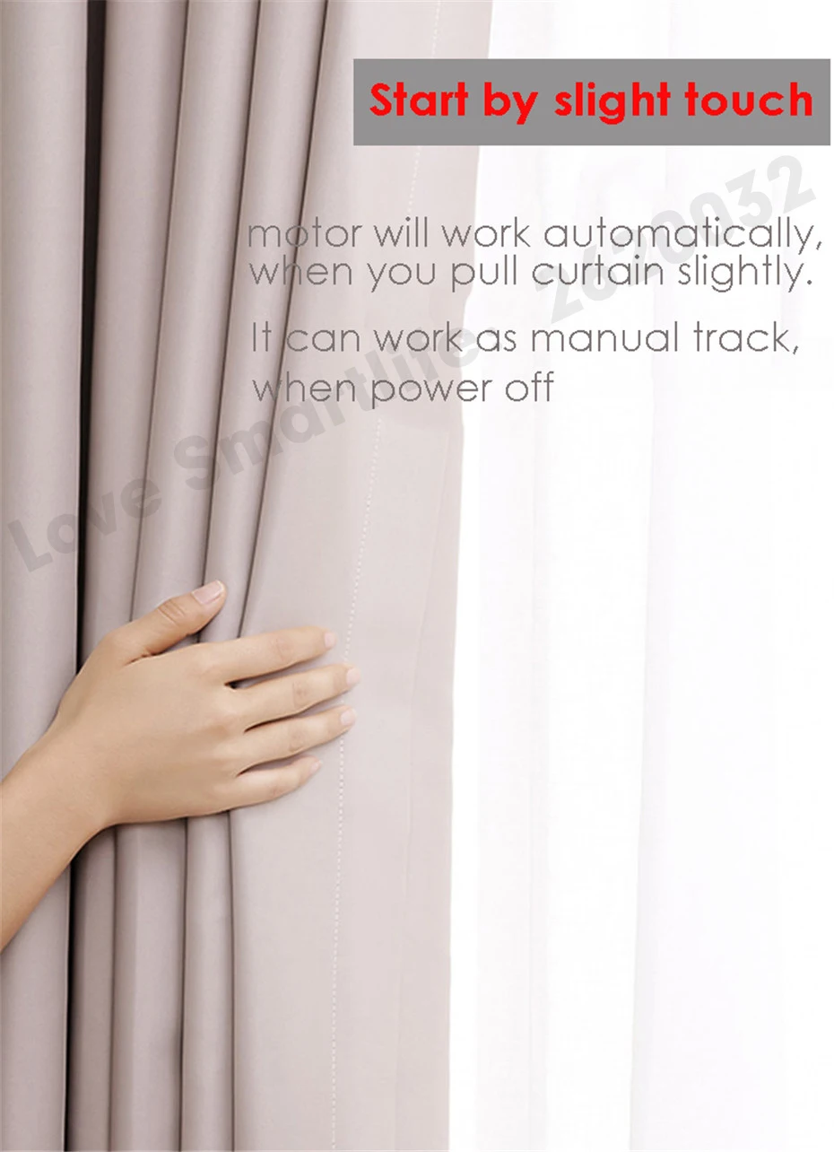 Aqara Smart Curtain Zigbee Motor,Mi Home APP Remote Control,Wireless Timing Control,need Work with Aqara Hub,Support Homekit-5