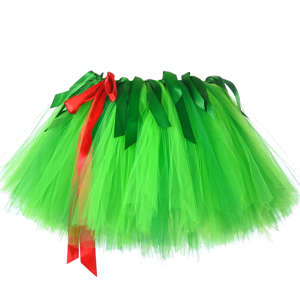 Гавайская Юбка-пачка для девочек с цветком, крона для балетной пачки, комплект, зеленая детская фатиновая юбка для девочек пляжный праздничный костюм юбка танец хула