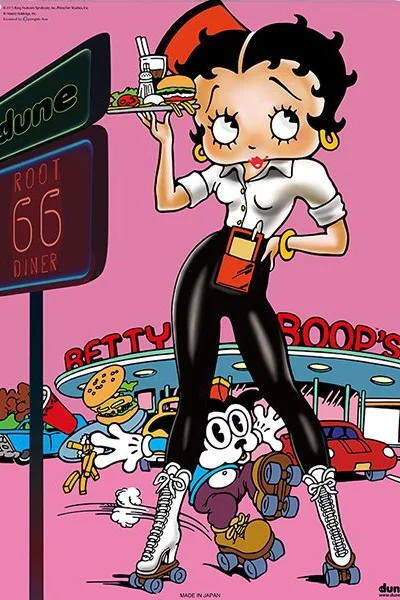 

ARMYQZ 5D Diamond Painting Betty Boop Picture Diamond Embroidery Cartoon Girl Full Set Full Square/Round Drill Mosaic Cross Stit