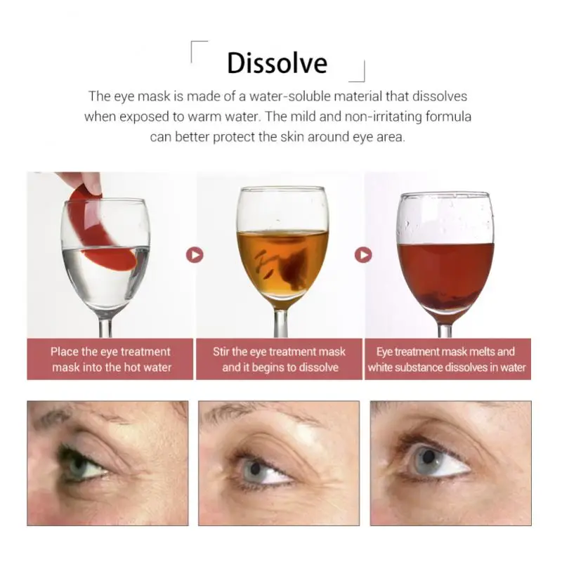 2Pcs=1Pair 24K Gold Crystal Collagen Eye Mask Patches For Eye Care Dark Circles Black Remove Skin Protect Mask Anti-Aging TSLM2