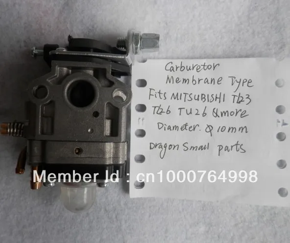 

TL26 CARBURETOR AY 10MM FOR MITSUBISHI TL23 TU26 &MORE 23CC 26CC 2T BRUSHCUTTERS TRIMMERS CARB. KK22008AA-BA 220677306473