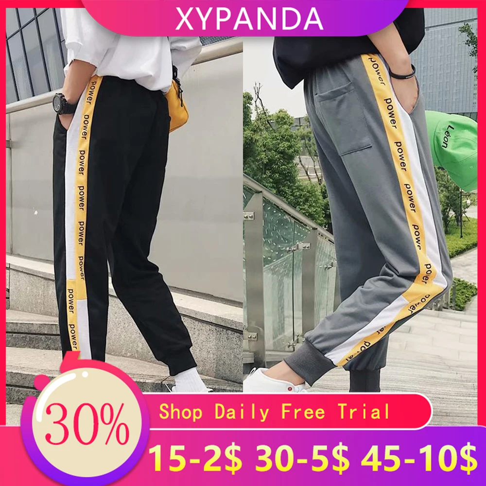 XYPANDA, новинка, Гонконгский стиль, брюки, повседневные штаны, шаровары, штаны с принтом, мужские свободные повседневные штаны