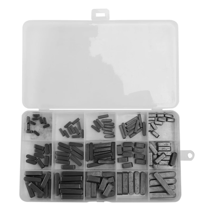 140Pcs Key Stock Assortment 10Mm X12mmx 16Mm X20mm X25mm X30mm Keystock Round Ended Feather Parallel Drive Shaft K | Обустройство