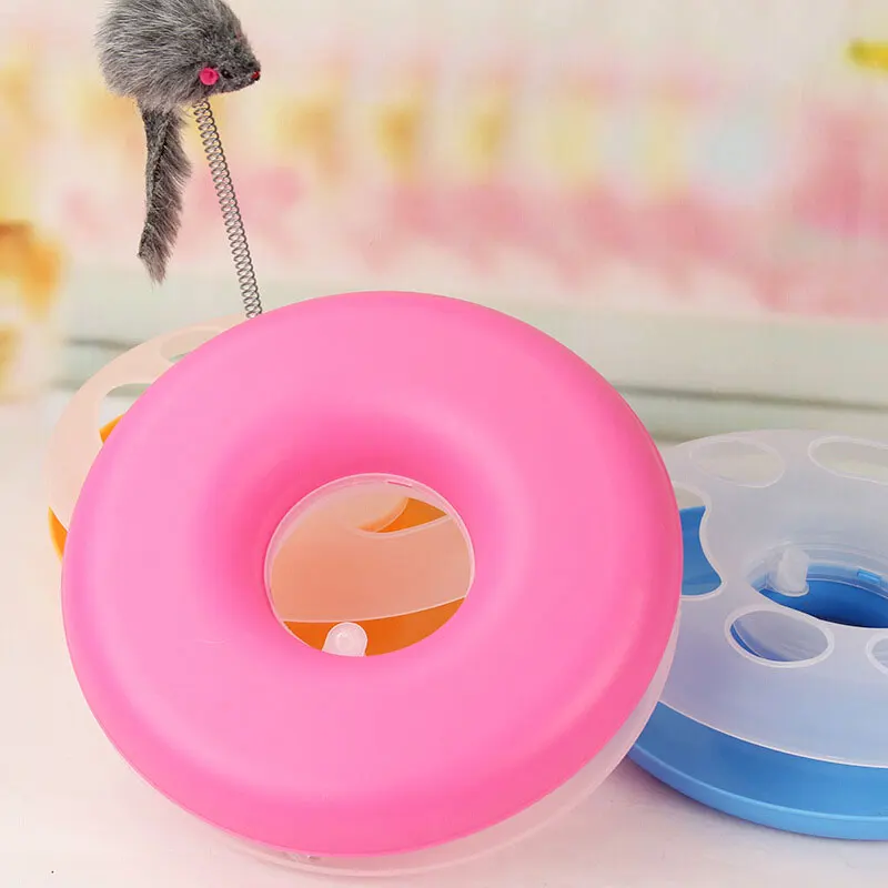 Интерактивная игрушка для кошек Pet Play Disc креативный щенок пластиковый оранжевый