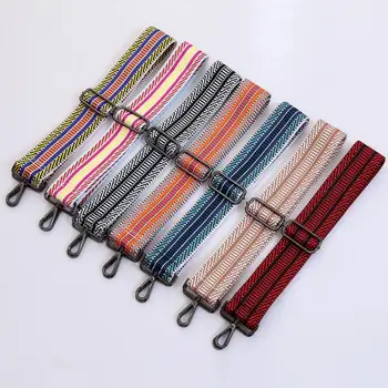 

Free Shipping 130cm Adjustable Polyester Colored Bag Strap DIY Shoulder Messenger Bag Handbag Accessories for Women