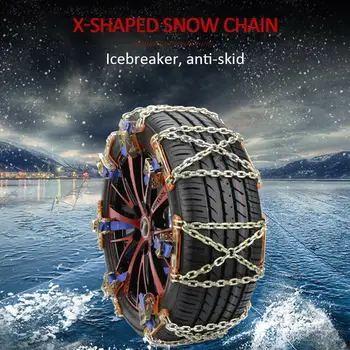 

4 6 12 pcs/set Universal Steel Truck Car Wheels Tyre Tire Snow Ice Chains Belt Anti-skid Wheel Chain Road Safe for + storag bag