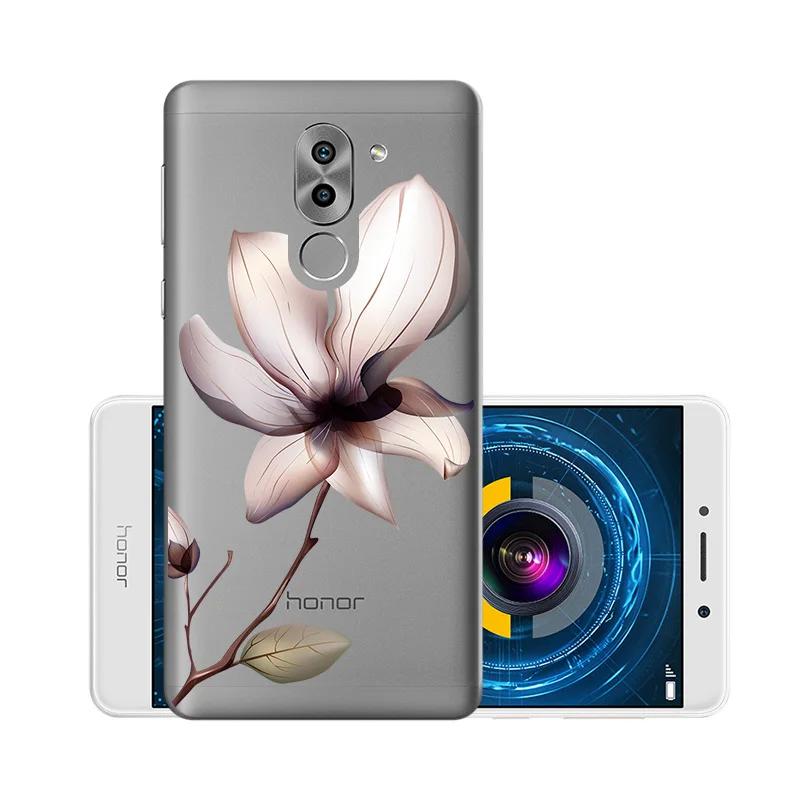 W044 Мягкий чехол из ТПУ, чехлы для huawei Honor 6X, силиконовый прозрачный чехол для huawei GR5, BLL-L21 BLN-AL10 Honor6X mate 9 Lite - Цвет: W044