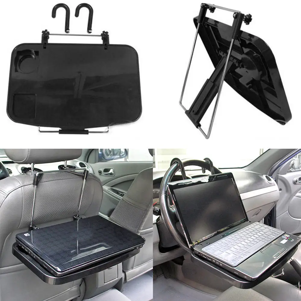 

Car Laptop Computer Desk Mount Stand Seat Table Auto Steering Wheel Eat Work Cart Drink Food Coffee Goods Holder Tray