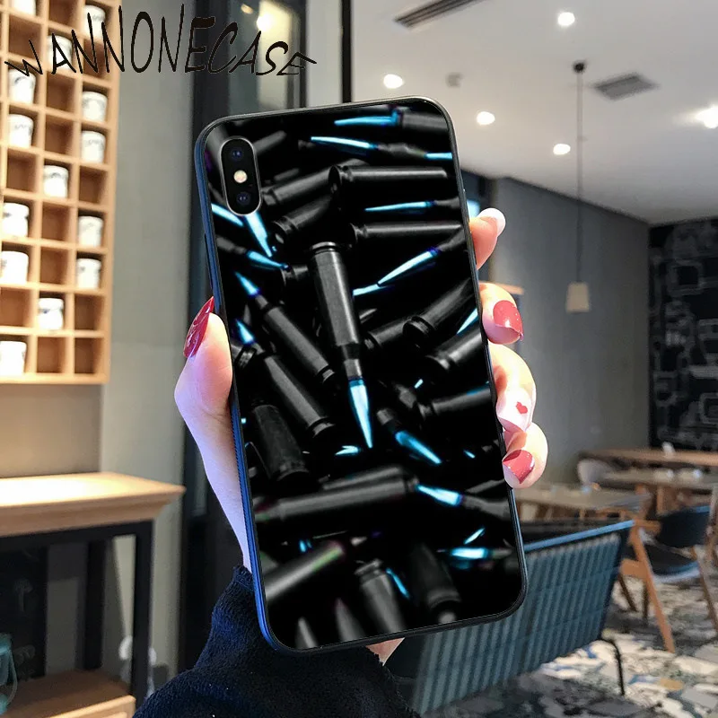 Menembak Jadi Keren Senjata DIY Dicat Ponsel Case untuk iPhone 8 7 6 6S Plus X XS MAX 5 5S SE XR 11 11pro Promax Ponsel