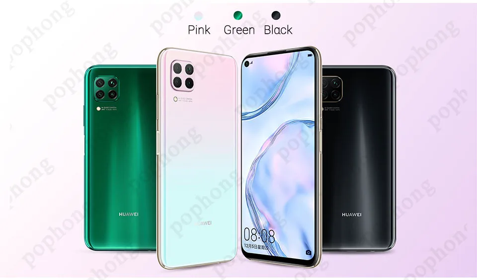 HUAWEI Nova 6 SE мобильный телефон 6,4 дюймов Kirin 810 Восьмиядерный Android 10,0 разблокировка отпечатков пальцев Google Play