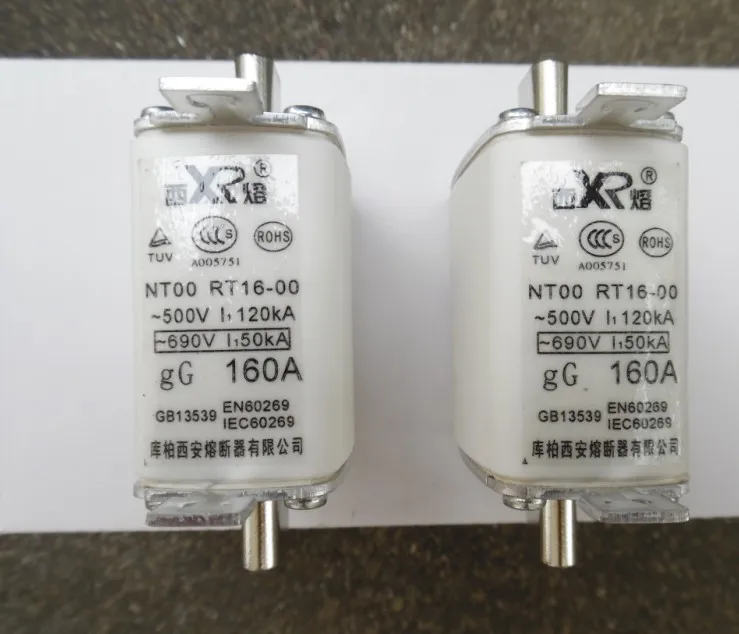 Предохранители: NT00 RT16-00 6A 500 V/690 V гг/NT00 RT16-00 50A 500 V/NT00 RT16-00 100A 500 V/NT00 RT16-00 160A 200A 500V gG