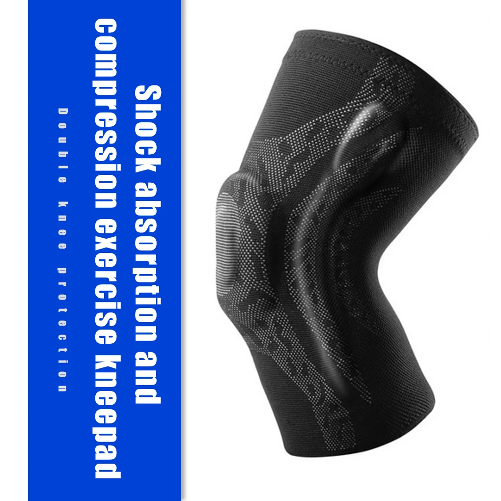 1pcs 3D Elastic Knee Patella Protector Brace Silicone Spring Knee Pad