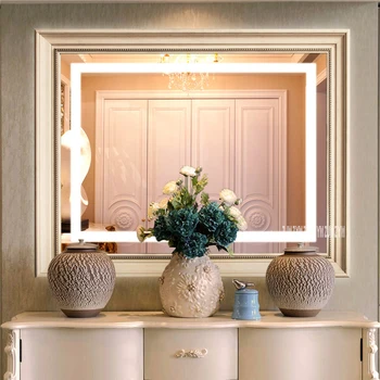 

CTF0088D Washroom Led Smart Mirror Bathroom Led Mirror Bath Led Wall Mirror Toilet Anti-Fog Touch Screen Mirror 110V/220V