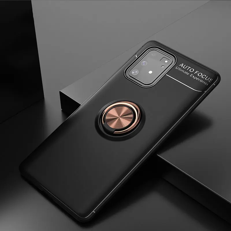 Чехол для телефона Samsung Galaxy S10 Lite металлический чехол с кольцом-держателем на