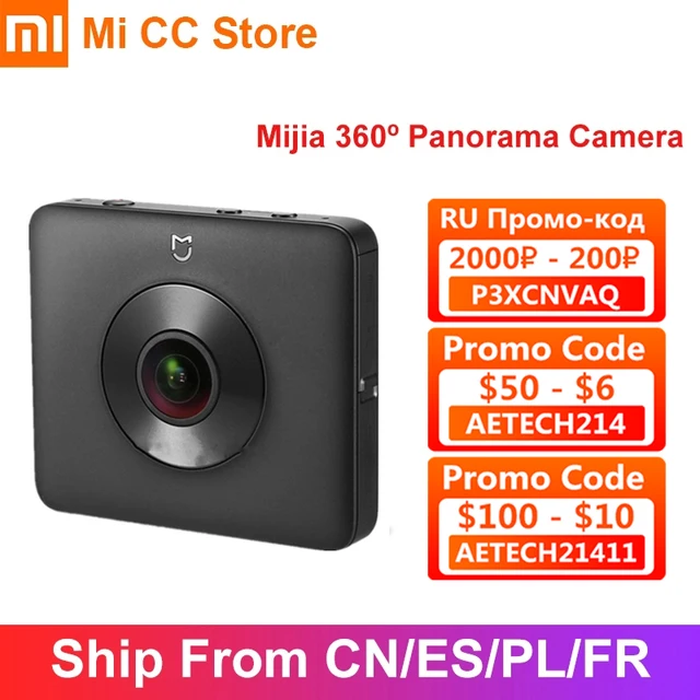 Xiaomi Mijia 360 Panoramic Camera 3.5K Video recording portable cam IP67 rating WiFi Bluetooth Camcorder Sport Mini Camera 1