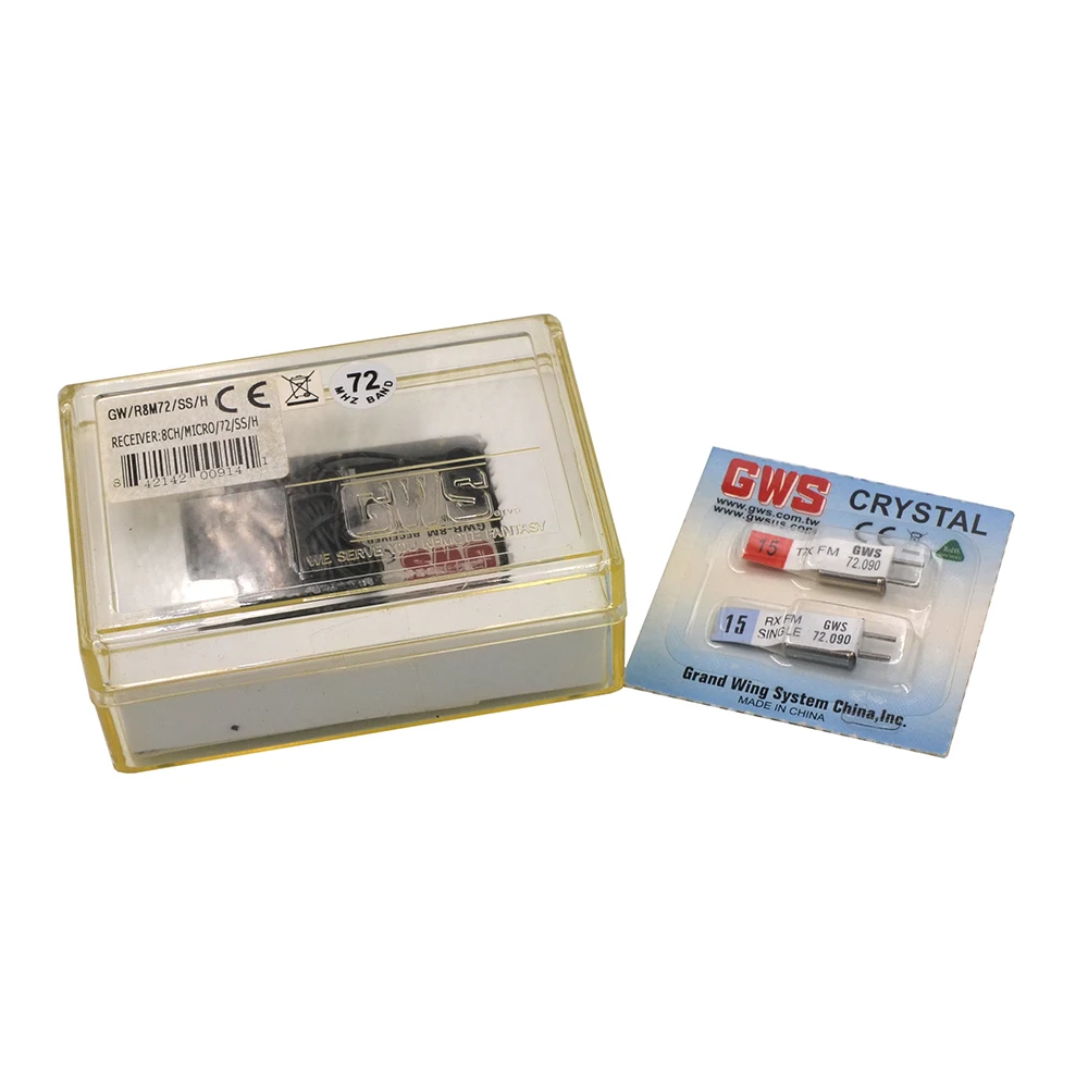 GWS R8M/ 72MHz / SS/ H 8Ch FM Receiver with TX/RX Crystal for Futaba JR PPM System | Игрушки и хобби
