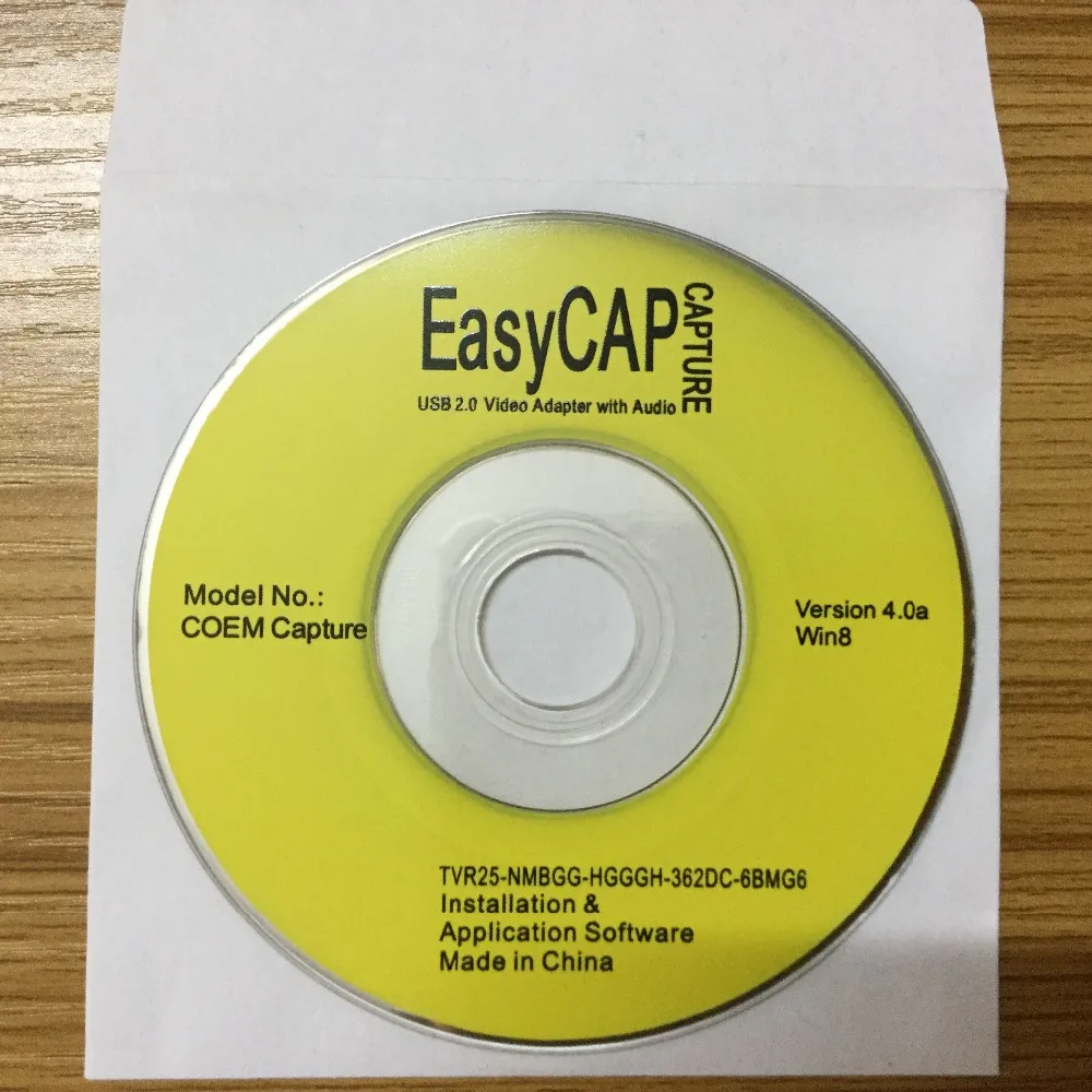 Адаптер USB EasyCAP для видеозахвата ТВ DVD VHS Captura de v deo Аудио AV компьютера/CC TV камеры 2 0