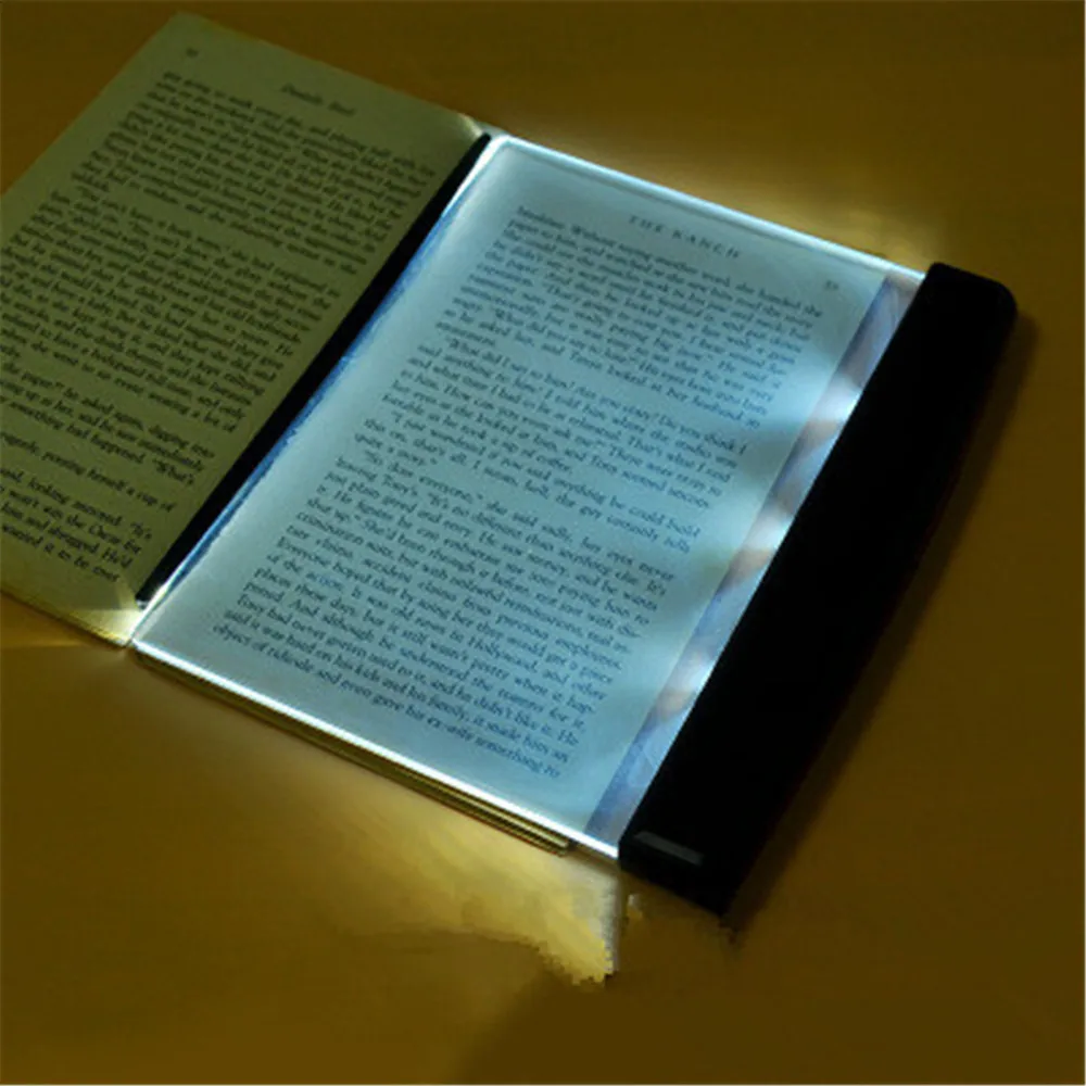 

Led Flat Reading Light Book Light Night Light Tablet Computer Reading Light Novelty Wireless Eye Protection 3 * Aaa Battery Ligh