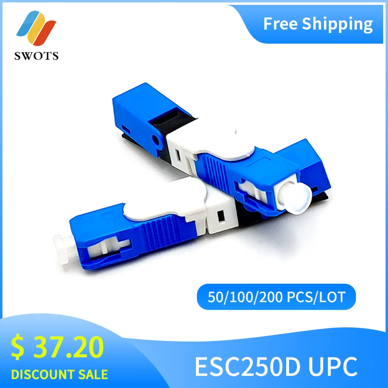 

UNIKIT FTTH ESC250D Single-Mode Fiber Optic SC /UPC Quick Fast Field Assembly Connector