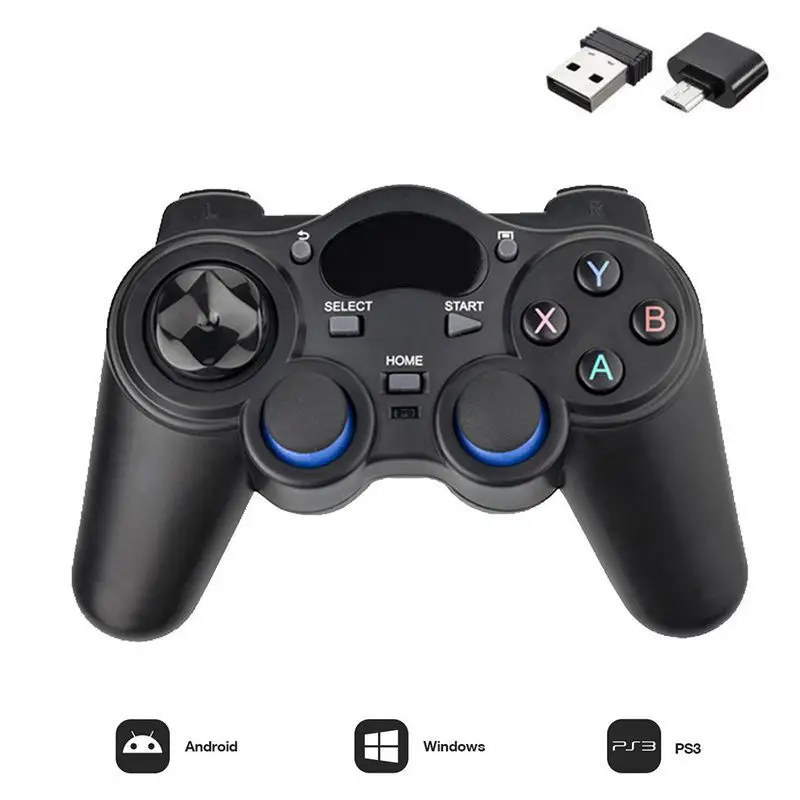 2 4G беспроводной геймпад джойстик игровой контроллер джойпад для PS3 ПК Android Windows