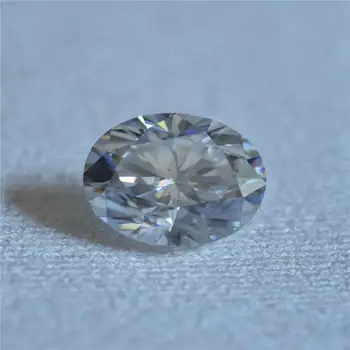 

7.0 x 5.0 mm Oval cut loose moissanite stones with super white color VVS clarity