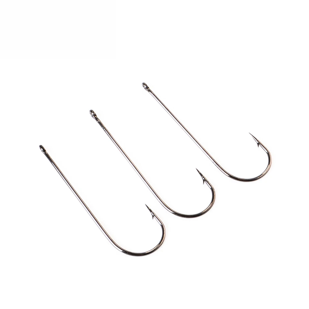 25pcs Long Shank Aberdeen Fishing Hooks Fresh Water Living Baits