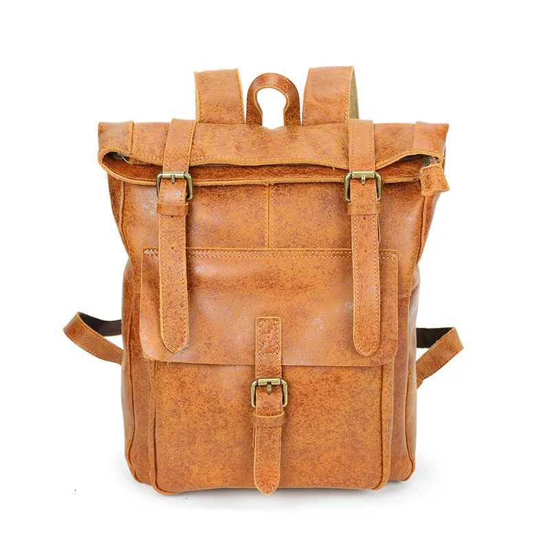 Рюкзак Baotou мужской из натуральной воловьей кожи|Рюкзаки| |