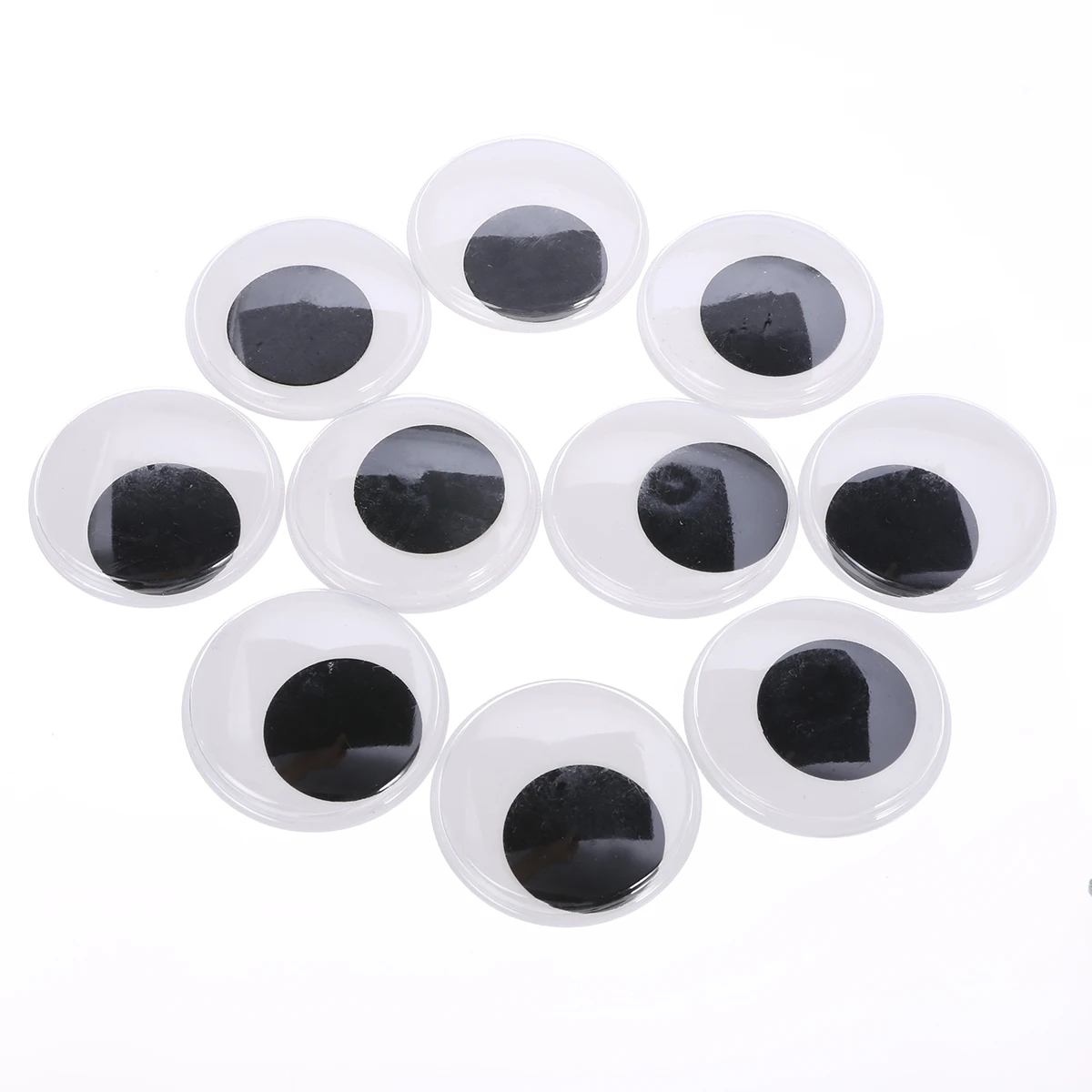 10pcs New 50mm Big Black Wiggle Giant Googly Eyes For DIY Scrapbooking Crafts