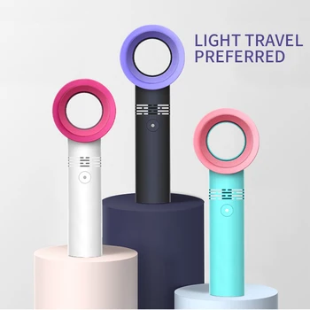 

Portable USB Mini Wingless Rechargeable Handheld Bladeless Fan,Personal Desktop Cooling Fan for Home/Bed/Office/Outdoo