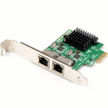 

Desktop computer PCIE Gigabit network card dual port desktop built-in wired 1X to network port soft routing server