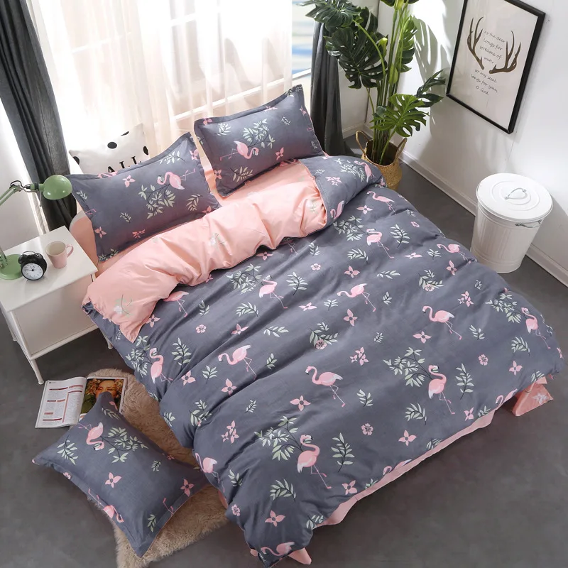 Love Birds Dog Cartoon Children Kids Bedding Sets Soft Duvet Cover Bed Sheet Pillowcase Linens Bedclothes Baby Gift | Мать и ребенок